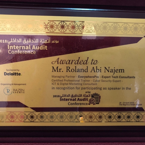 roland-abi-najem-speech-at-the-cyber-security-and-role-of-internal-audit-during-which-i-was-honored-14